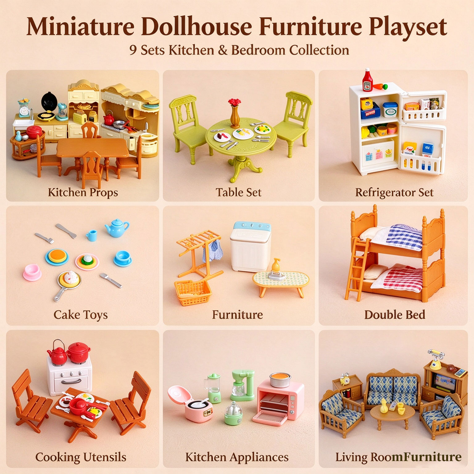 1:12 Dollhouse Miniature Furni - огляд і ціна Kitchen Uncle