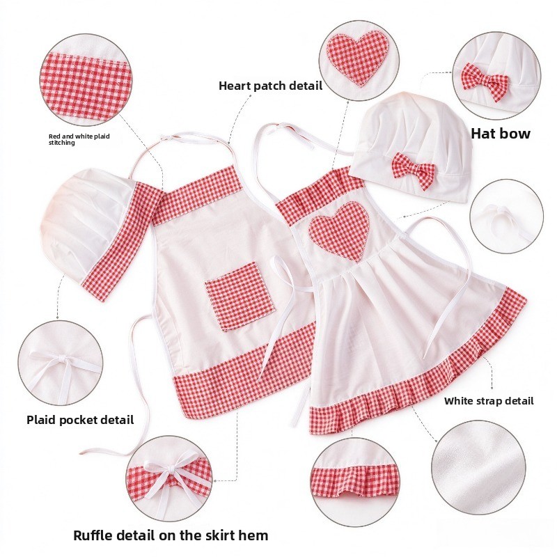 Kids Chef Apron Hat Set Childr - огляд і ціна Kitchen Kids Baking Set