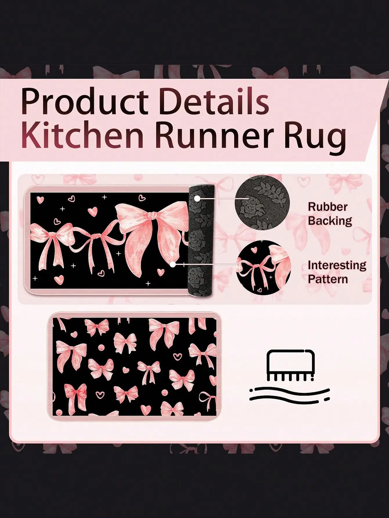 10PCS Pink Bow Kitchen Accesso - огляд і ціна Baking Kitchen Set