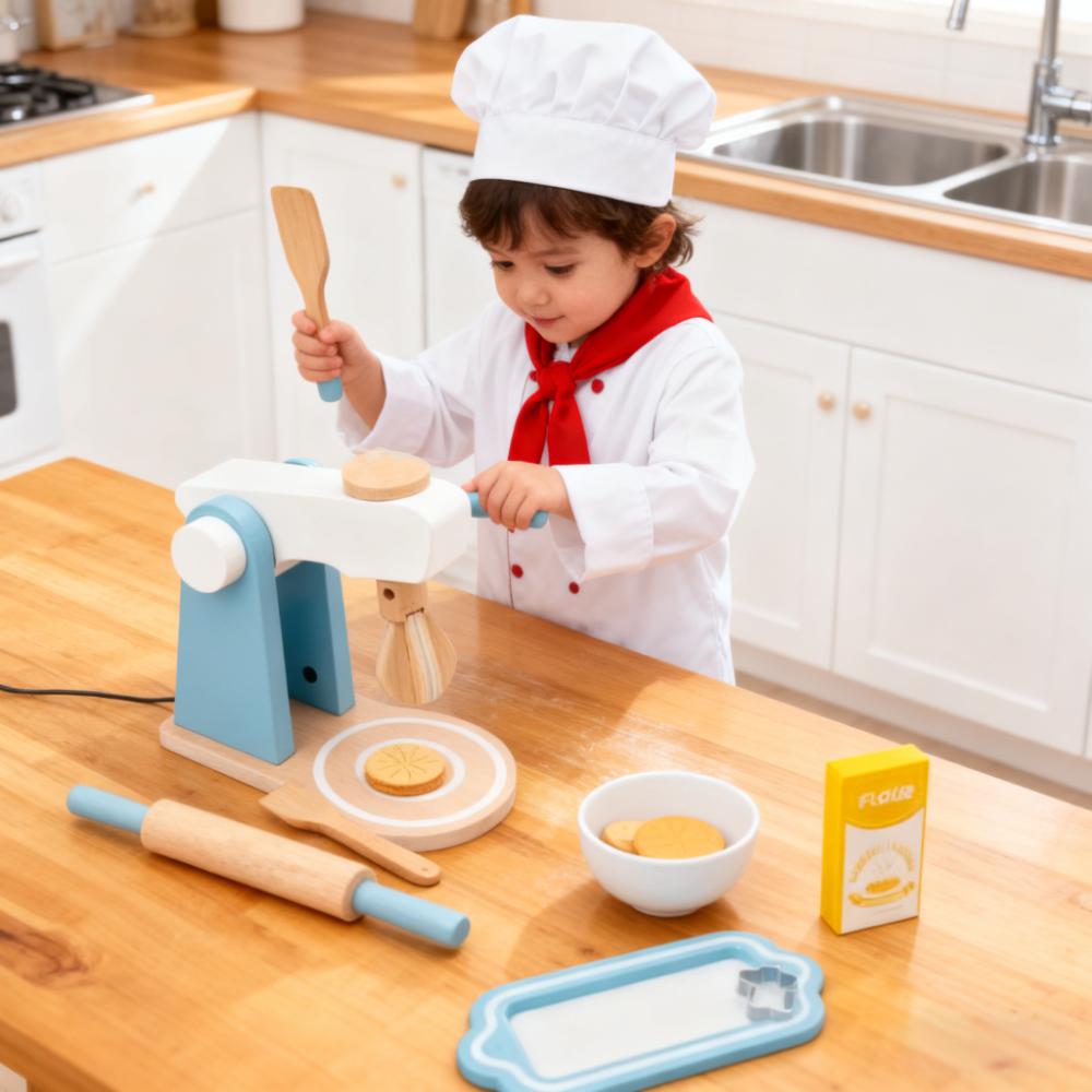 Wooden Pretend Kitchen Playset - огляд і ціна Kitchen Kids Baking Set